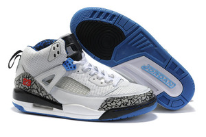 Black & Blue & White Shoes Release Women Jordan 3.5 - Spizike