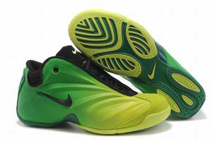 nike flightposite shoes green and black