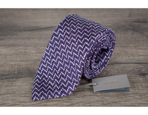 Tom Ford Purple Silk & Wool Tie