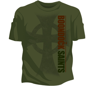 Military Big Cross Tee - OLIVE