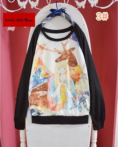 Kawaii Cute Colorful Print Lolita Cartoon Fantasy Lady Gaga Barbie Tshirt Tee | eBay