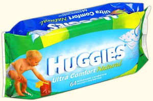 Детские влажные салфетки Huggies