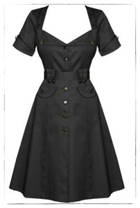 MILITARY BLACK DRESS VOODOO VIXEN