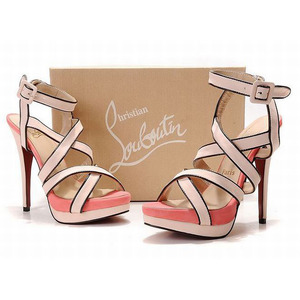 Christian Louboutin Straratata 140mm Platform Pink Sandals