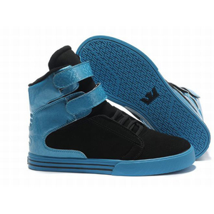 men supra society high tops blue black trainers