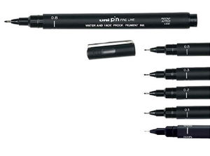 UNI PIN LINER SET BLACK