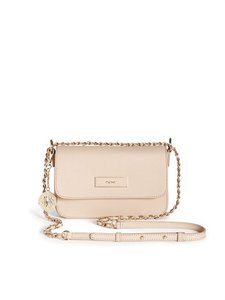 Saffiano Leather Flap Crossbody