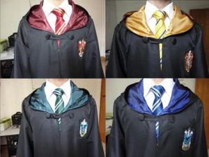 Harry Potter Adult Robe Cloak Cape Gryffindor/Slytherin