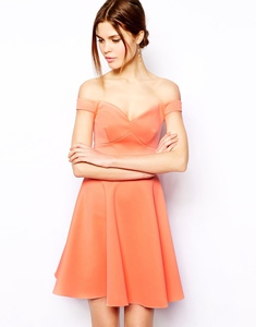 ASOS Scuba Bardot Skater Dress £35.00