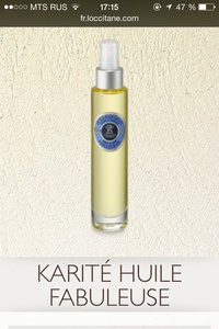 Huile fabuleuse loccitane