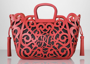 Ralph Lauren Vachetta Scroll Tote