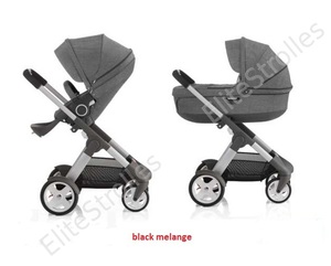 Коляска STOKKE® CRUSI "2 в 1" - цвет: красный или серый меланж