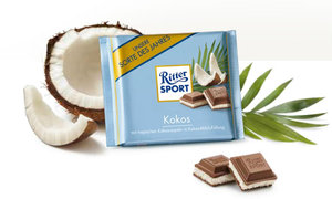 Ritter Sport с кокосовой начинкой