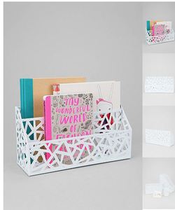 Geo Cutout Letter Storage Bin