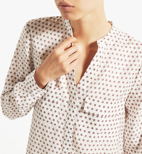 JACQUARD SHIRT WITH TIE PRINT