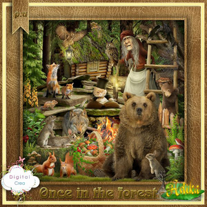 Once in the forest Once in the forest [adika_Once_in_the_forest] - €6.00 : Digital-Crea.fr, La boutique du Scrapbooking Digital