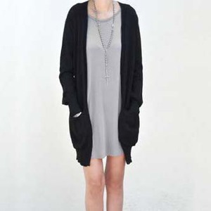 long black cardigan