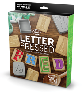 Letter Pressed Cookie Cutters