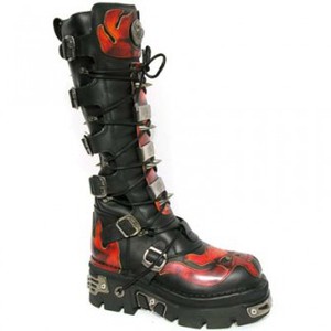 New Rock high Demon-Flame boots Reactor