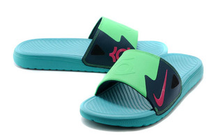 Mens KD Nightshade and Pink/Green Discount Slide Sandals for Sale