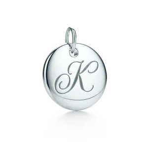 Letter "K" Disc Charm