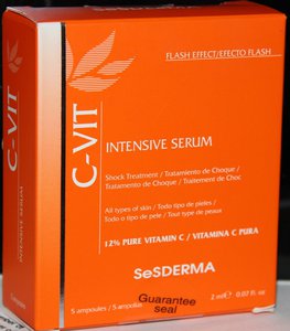 Sesderma C-Vit Intensive Serum 12% Pure Vitamin C 5 Ampoules 2 Ml. / 0.07 Fl.Oz