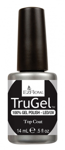 EZFLOW TRUGEL TOP COAT, 14 МЛ. - ВЕРХНЕЕ ПОКРЫТИЕ ДЛЯ ГЕЛЕВОГО ЛАКА (3 ФАЗА)