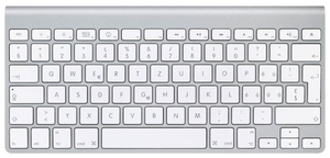 Apple Wireless Keyboard MC184 White Bluetooth