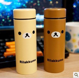 Cute San-x Rilakkuma Stainless Steel Vacuum Thermal Warm Travel Mug Cup Bottle