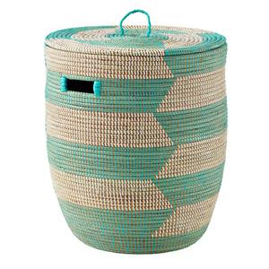 Herringbone bathroom basket