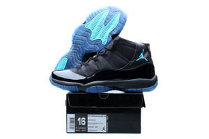 Michael Air Retro 11 Black Blue Jordan Brand Sport Shoes in Big Size