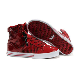 Supra Skytop Red Perf White Men High Tops