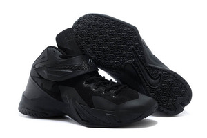 2014 New Nike Air Lebron Soldier 8 VIII Mens Sneakers in Black Color