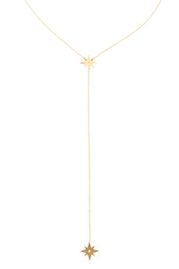 Jennifer Zeuner Two Star Lariat Necklace