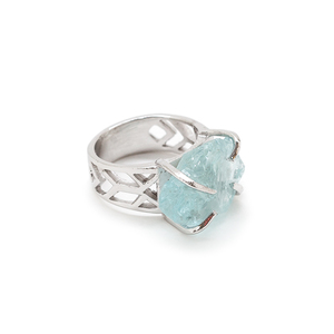 GAIA RING - AQUAMARINE (SILVER)