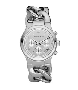 Michael Kors Chronograph Silver Tone Runway Twist Watch