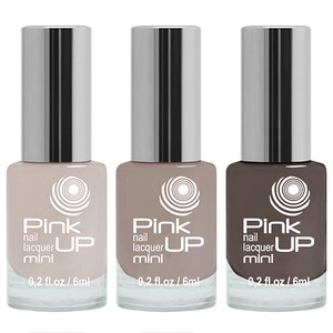 НАБОР ЛАКОВ ДЛЯ НОГТЕЙ PINK UP GRADIENT ТОН 04 MORNING CAPPUCCINO 3X6 МЛ