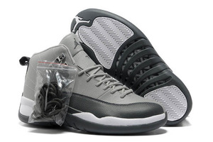 Air Jordan 12 Retro Cool GreyStuff BlackWhite Basketball Shoes