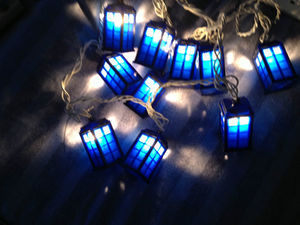 Doctor who Tardis christmas 9 foot long string lights