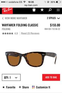 Ray Ban Wayfarer Folding Classic