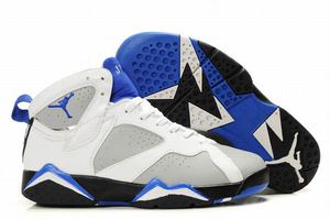 michael jordan vii air retro shoes white black blue