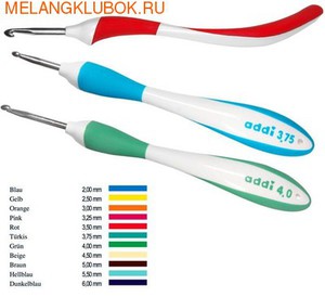 ADDI "Крючок с эргономичной ручкой " №2,0-8,0
