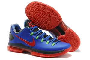 Nike Zoom KD V Elite low Kevin Durant Shoes Royal Blue Red Colorways