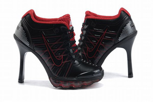 Air Max Nike Heels 2009 Black And Red Women Shoes