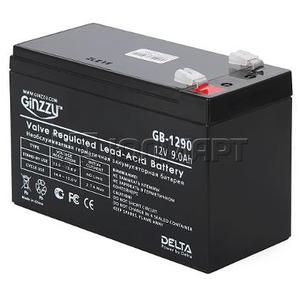 Батарея аккумуляторая Ginzzu GB-1290, 12V 9.0Ah, 2 шт.