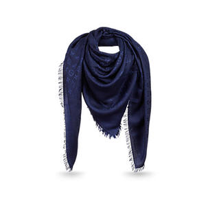 MONOGRAM SHAWL цвет BLEU_NUIT