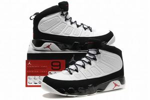 Retro 9 Big Size White & Black Jordan Shoes