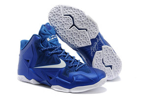 Royal Blue/White Nike Air Max LeBron James 11 Discount Shoes