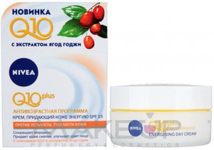 ДНЕВНОЙ КРЕМ ПРОТИВ МОРЩИН - NIVEA Q10 Plus Energizing Day Cream Anti-Wrinkle SPF15