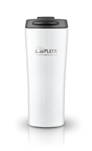 ТЕРМОКРУЖКА (КРУЖКА-ТЕРМОС) LA PLAYA VACUUM TRAVEL MUG (0.4 ЛИТРА) БЕЛАЯ